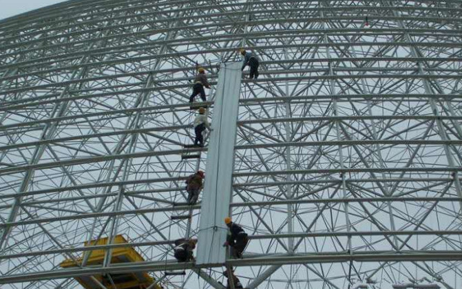 惠州网架装配好以后应当留神哪八项验收事件